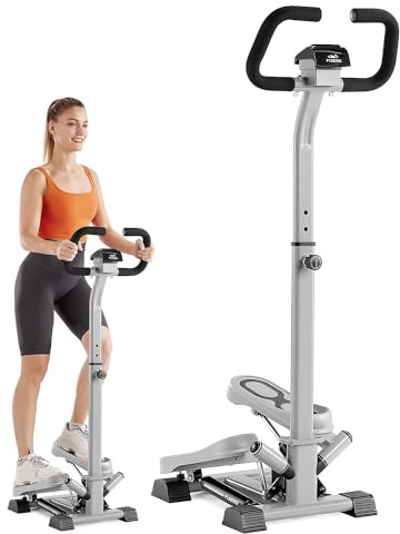 FLYBIRD Stepper with Handlebar, Twist Stair Stepper for Exercises for Leg Workout, 330LB Weight Capacity, Low-Impact Home Cardio Machine Suitable for Beginners 2026 Version