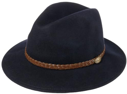Lipodo Outdoor Traveller Wollfilzhut mit Garnitur Outdoorhut Made in Italy Herren Herbst Winter