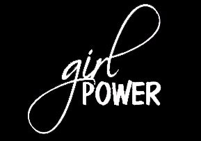 LLI Girl Power | Decal Vinyl Sticker | Cars Trucks Vans Walls Laptop | White |5.5 x 5.4 in | LLI848