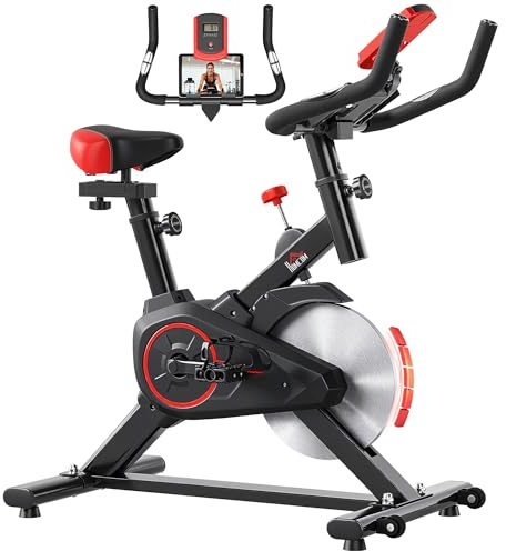 HOMCOM Indoor Cycling Bike Trainer Home Gym cykeltränare träningscykel 102 x 47 x 114 cm