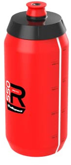 Polisport 8645600006 - Bidon vélo du modèle R Collection R550 d'une contenance de 550ml. Bouteille d'eau pour cyclistes sans BPA en couleur rouge