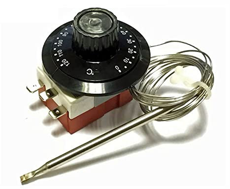 Baceyong termostato Termo electrico, Interruptor de Control del Ventilador Controlador de Temperatura, 12V TS-120SR Calentamiento/enfriamiento Ajustable 0-120 ° C