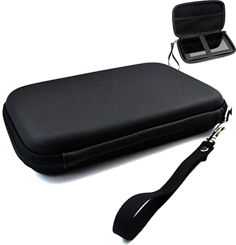 Goodshop001 GPS Navi Tasche 7 Zoll GPS Tragetasche Schutztasche Case Kompatibel mit Garmin Drivesmart 61 65 66 76 Dezl Otr 710 720 770 780 Nuvi 2789LMT 2797lmt Tomtom 7 Navigationsgeräte Schwarz