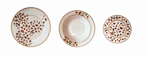 BRANDANI TAVOLA 18 PZ CHICCHI E BALOCCHI PORCELLANA