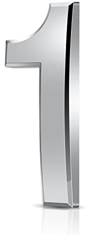 Vicloon Numero Civico, Numero Civico Segnale in ABS Acrilico, 3D Moderna Porta Numeri Segnaletica Targa Numeri Indirizzo Di Casa, 3 Pollici (7.5cm), Galleggiante Aspetto E Facile Da Installare