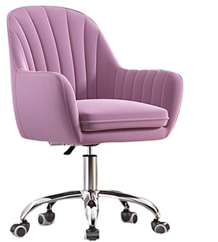 Gaming Chair Cómoda silla de oficina de juego perezoso de la computadora con patas de acero Silla ergonómica de escritorio para el hogar y transmisión en vivo Silla Gamer para Adultos ( Tamaño : Lila