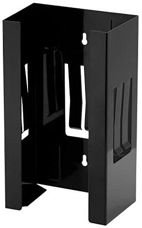 EMENTOL Magnetic Glove/Tissue Dispenser Holder Set, Black Glove Dispenser Wall Mount, Mount Onto Tool Box or in Workshops