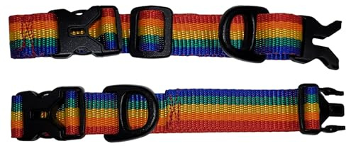 Benristraps 25mm Adjustable Rucksack & Backpack Chest Strap with D Loops and Easy-On Clips (rainbow)