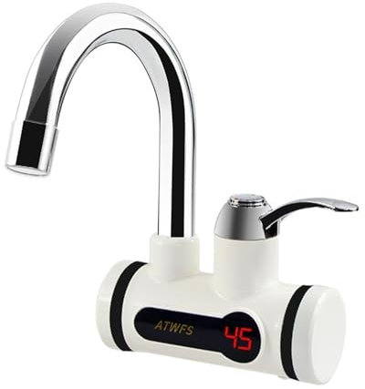Electric Tap Electric Kitchen Water Heater Tap Instant Hot Water Faucet Heater Cold Heating Faucet Tankless Instantaneous Water Heater Hot Water Tap (Color : Digital lateral smal)