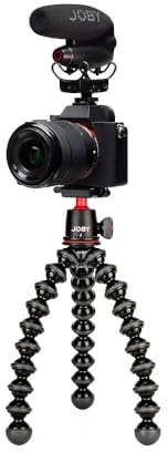 JOBY Skilled Vlogger Kit, GorillaPod Camera Vlogging Kit (GorillaPod 3K Flexible Tripod, On-camera Wavo PRO DS Microphone, TRR Cables), Vlog Camera System, Youtuber, Content Creator