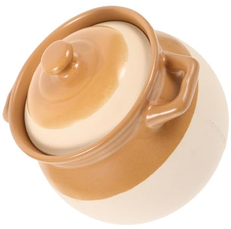 MAGICLULU Olla De Cerámica Para Guisar Olla De Sopa Utensilios De Cocina Cazuela Vintage