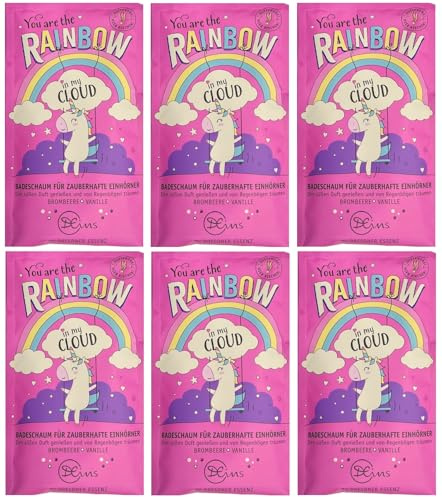 6er Pack Dresdner Essenz Badeschaum You are the Rainbow in my Cloud 6 x 60 g