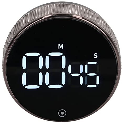 Sunicon Digitaler Küchentimer, visuelle Timer, großes LED-Display, magnetischer Countdown-Countup-Timer, einstellbare Lautstärke, Helligkeit für Kochen, Fitness, Backen im