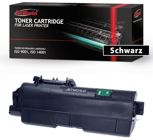 JetWorld Toner Ersatz TK1170 1T02S50NL0 Schwarz für M2040dn, M2540dn, M2640idw 7200 Seiten je Tonerkartusche, Hochwertiger Druck