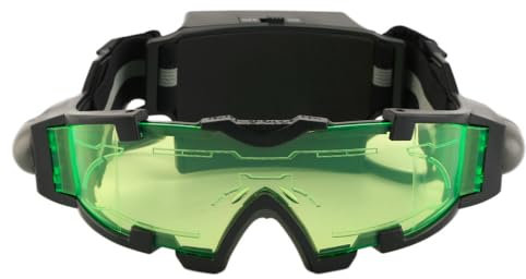Lunettes de vision nocturne avec bande élastique réglable, lunettes de vision nocturne militaires avec lumière LED rabattable, lunettes de sécurité réglables pour enfants, lunettes de protection des