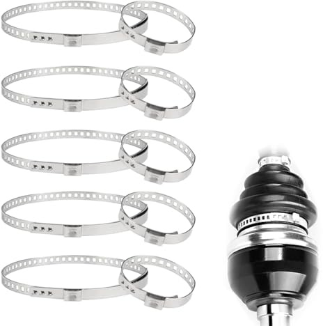 10 Stück Cv Achsmanschetten Schellen,Antriebswellenmanschette,Klemmschelle,Cv Schlauchschellen Set,Rohrschellen,5 Stück Große Und Kleine Verstellbare Klemmschelle Achsmanschette,Für Die Meisten Auto