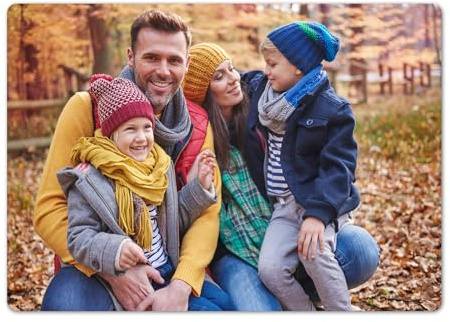 Herz & Heim® Personalisierbare XXL Kuscheldecke mit Motiv – Sherpa-Fleecedecke mit Wunschtext, Namen, Datum oder Foto – Geschenkidee für Hochzeit, Familie, Camping & mehr (Foto)