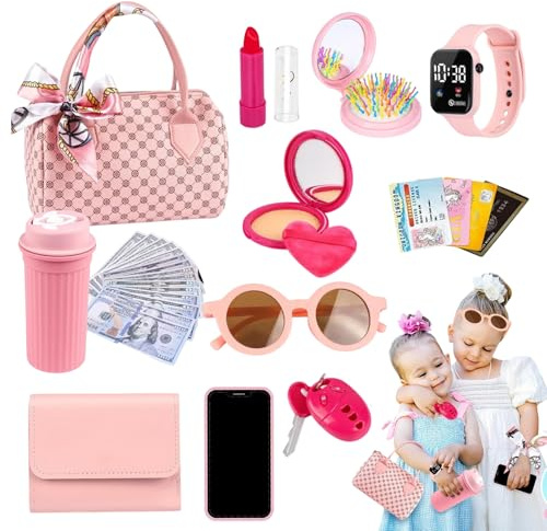 Toddlerlekpung För Små Barn - Leksaksväska Med Tillbehör - Prinsesslek Och Rollspel För Småbarn 3-6 År