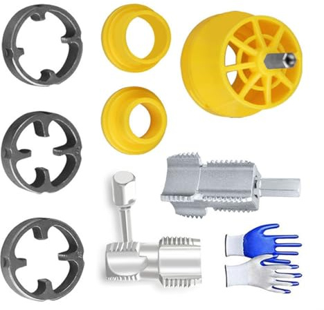 Set di infila tubi con filiera per tubi, filiera rotonda, filettatura idraulica manuale per riparazioni industriali, kit di ripristino del filo dell'acqua