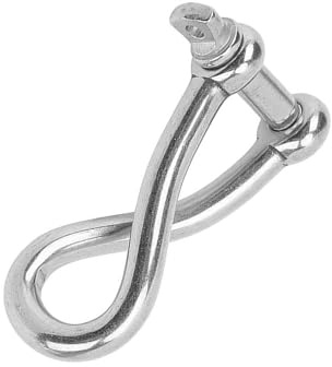 Zkydhbd Grillete de tornillo giratorio a prueba de óxido, resistente para navegar, grillete de acero inoxidable