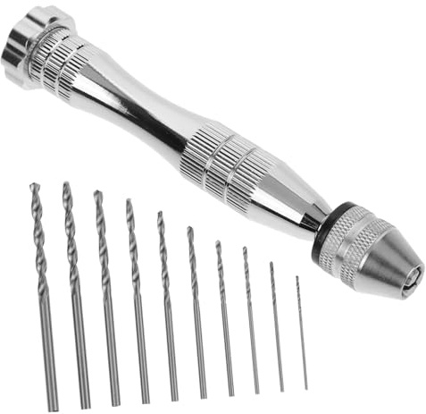 Toddmomy Perceuse à Main Manuelle Mini pour Maison Outils de Précision Perceuse Rotative