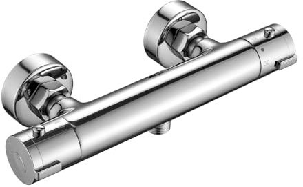 ZYNUHMO Duschthermostat, Duscharmatur mit Sicherheitssperre bei 40° C, Thermostat-Armatur für die Dusche,Abnehmbare Reinigung,Chrom