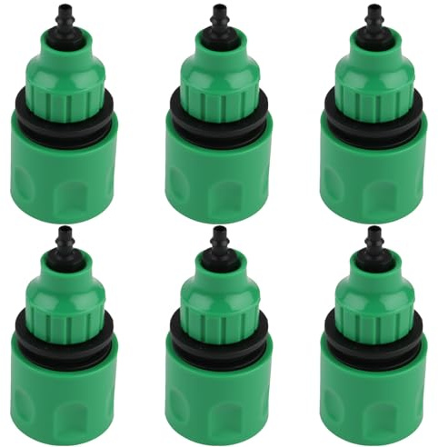 6 Piezas Conector de Manguera de Jardín 4/7 et 8/11 Adaptador de Acoplamiento Rápido para Interior de 4-9mm Plástico Conectores de Agua Unidireccional para Tuberías Sistema de Riego