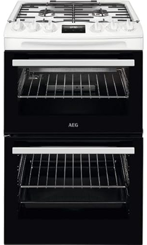 CGX1130ACW 550mm Double Gas Cooker 4-Burner Gas Hob White