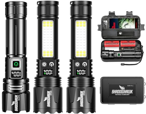 Shadowhawk S1479+S1628-2PCS Rechargeable Torches Led Super Bright