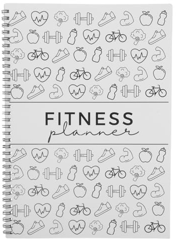 Lurrose Fitnessträningsdagbok för kvinnor och män, (28,5 cm x 21,5 cm) Träningsloggbok för att spåra, utvecklas och uppnå dina hälsomål