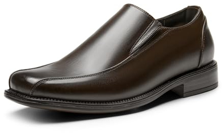 Bruno Marc herrskor läderfodrade formella Oxfords Cambridge-05, 1 Mörkbrun, 7.5 UK