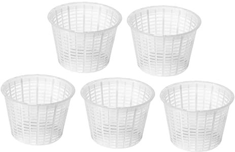 AlcoFermBrew 5 x Moule à fromage 9.5x7cm - 350g Perdere con Bordo | Forme à fromage | Moule à faisselle | Fromage maison