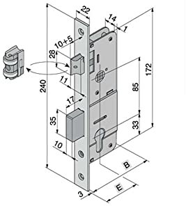 Welka 10120100E Serratura Infilare Cilidro Sagomato F22