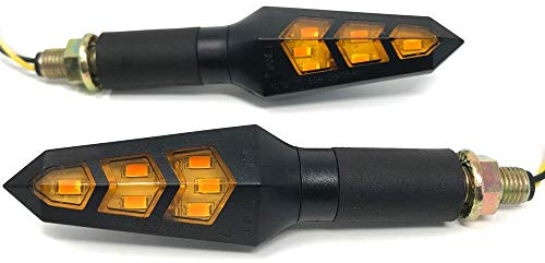 Motorrad LED Blinker - sehr hell - homologiert/E-geprüft 1 Paar