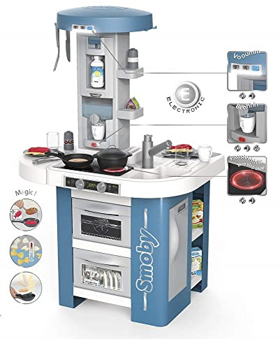 Smoby - Cuisine Tech Edition - 35 Accessoires - Effets Sonores et Lumineux - Jouet d'Imitation pour Enfant - 311049
