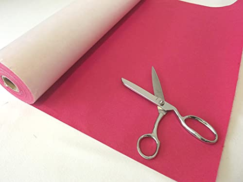 Midland Textiles Mini Rolle Acrylfilz Selbstklebend Uni Filzrolle zum Basteln 500cm x 45cm (Heidekraut Pink 13)
