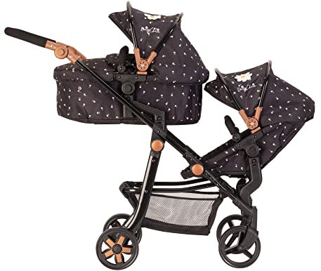 Daisy Chain Pinnacle Double Dolls Pram – The largest Dolls Pram in the World! Adjustable handle up to 95cm. For 7,8,9,10,11,12,13 years+. (Limited Edition Twilight)