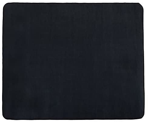 Stagecaptain DTB-1620 BK Drum Teppich Schwarz - Mittelgroßer Schlagzeugteppich - 160 x 200 cm - Dicht gewebte Oberfläche - rutschfeste Unterseite - Mit Klettband - Transporttasche - Schwarz