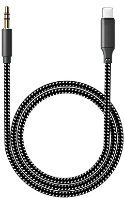 Jiadouaux Aux Cable for iPhone in Car 3.5mm Aux Cord Aux lead Compatible with iPhone 14/14 Pro/14Pro Max/13/13 Pro/12/12 Pro/11 Pro/11/Xs/XR/X/8/7 Works for Car Stereo