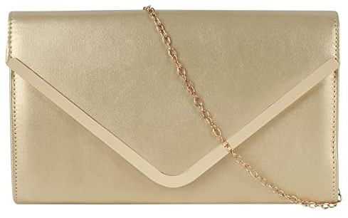 MilyaDE Damen Glitzer Clutch Strass Abendtasche, Braut Handtasche Hochzeit Party Unterarmtasche Umhängetasche Schultertasche mit Schulterkette