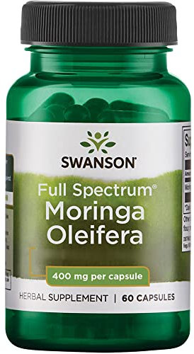 Swanson, Full Spectrum Moringa Oleifera, 500mg, 60 Capsules, Soy Free, Gluten Free, Non-GMO