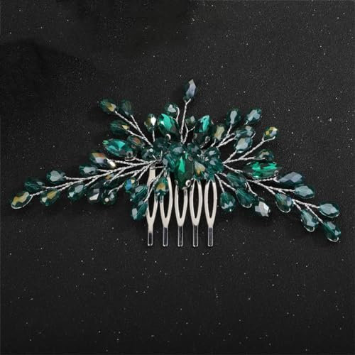 Braut-Kopfschmuck mit Strasssteinen, handgefertigt, Hochzeitshaarkämme, Zubehör, Party-Kopfschmuck, Ornamente, Pfau, En8