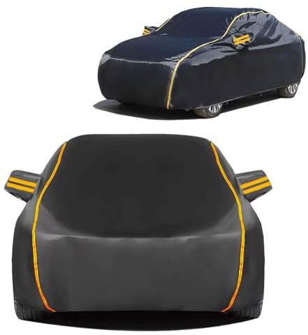 Copertura Invernale Per Auto Per Volkswagen Golf 1 Golf 2 Golf 3 Impermeabile A Prova Di Vento A Prova Di Polvere Telone Per Auto Resistente Alla Pioggia Anit-uv All'aperto Al Coperto (Color : Black