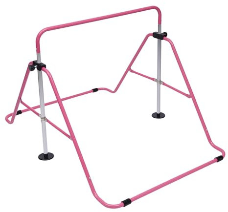 gegeweeret Gymnastikstangen Turnreck Gymnastik Kinder Garten Reck Reckanlage faltbaren Turnbalken,Einstellbare Höhe,Gewichtsgrenze von 220,5 lbs,für Kinder im Alter von 3-8 Jahren
