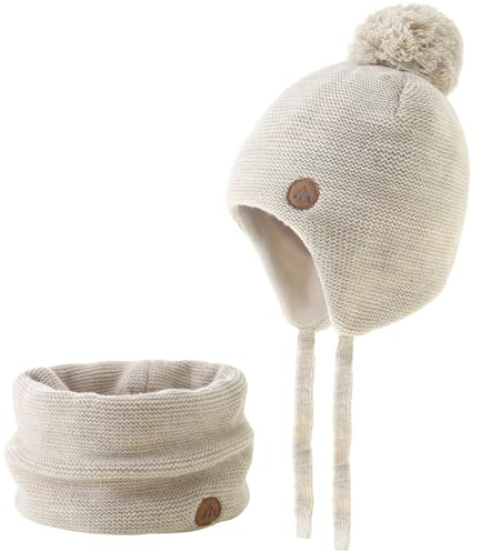 Monimo Wintermütze Kinder Warm Earflap Mädchen & Jungen Wintermütze Beanie