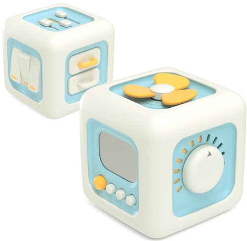 Yitical Montessori Spielzeug ab 1 Jahr 6 in 1, Motorikwürfel Lernspielzeug Motorikspielzeug ab 12 18 Monate 2 3 Jahr, Baby Geschenk Junge und Mädchen