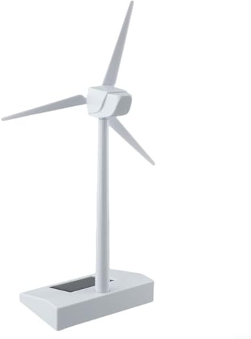 Hasaller Solar Wind Mill Science Solar Windmill Model Mini Solar Energy Wind Mill Toy Turbine Model Toy Desktop Wind Solar Powered Windmills Science Teaching Tool Mini Solar Energy Toy Solar Wind Toy