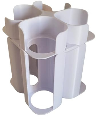 Générique Rangemement Blanc pour 12 Pots et 12 couvercles pour yaourtière multidélices (Blanc)