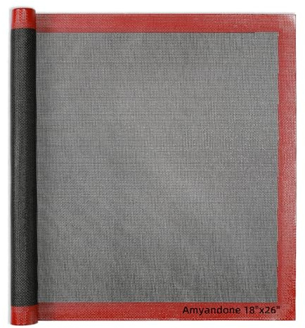 Amyandone Perforated Silicone Baking Mat for Full Size Sheet Pan, Non-Stick Eclair Baking Mat for 18x26 Commercial Pan, Reusable Cookie Sheet Liner for Commercial Oven Use 1 PCS
