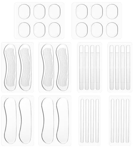 Silicone Shoe Strap 36 Pcs High Heel Cushion Inserts Pad Sandals Backs Sling Shoe Grip Thin Heel Straps Sling Backs Anti Slip Gel Protector Strips for Women Men Strap Heels Sports Sneaker